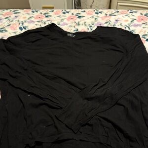 Black Long Sleeve Top